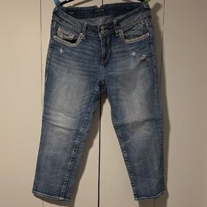 Vigoss Women's Light Blue Ankle Jeans